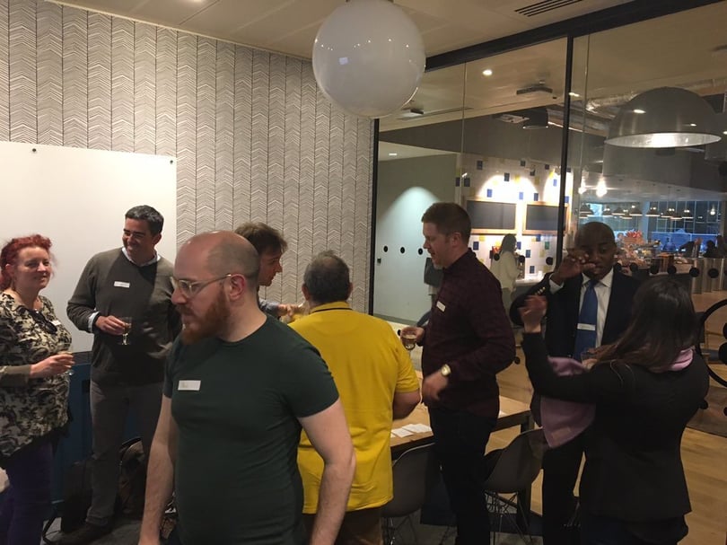 The team meeting up with some of our fantastic founding members